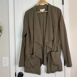 Caslon Olive Open Jacket